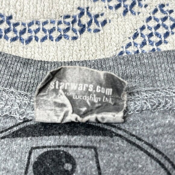 Vtg. Star Wars Woman’s Small/ Boys Large Grey Sweatshirt Reversible, Lucas Film - Picture 4 of 6